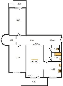 Квартира 97 м², 3-комнатная - изображение 1
