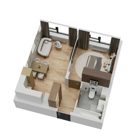 Квартира 33,2 м², 1-комнатная - изображение 3
