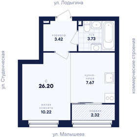 Квартира 26,2 м², студия - изображение 2