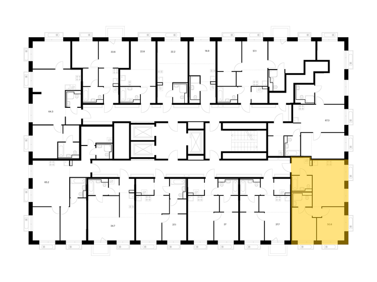 55,2 м², 2-комнатная квартира 10 504 560 ₽ - изображение 21