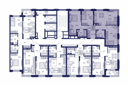 Квартира 79,5 м², 3-комнатная - изображение 2
