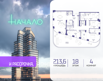 Квартира 213,6 м², 4-комнатная - изображение 1