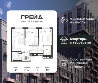 Квартира 51 м², 2-комнатная - изображение 1