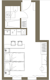 Квартира 25,7 м², студия - изображение 1