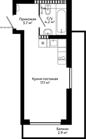 Квартира 27,9 м², студия - изображение 1