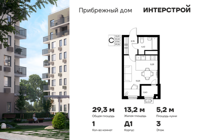 Квартира 29,3 м², студия - изображение 1