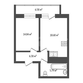 Квартира 46,5 м², 1-комнатная - изображение 1