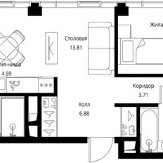 Квартира 77,4 м², 3-комнатная - изображение 3