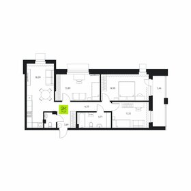 Квартира 79,3 м², 3-комнатная - изображение 1