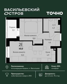 Квартира 40,3 м², 2-комнатная - изображение 1