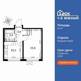 Квартира 33,9 м², 1-комнатная - изображение 1