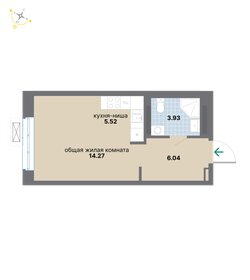 Квартира 29,8 м², студия - изображение 2