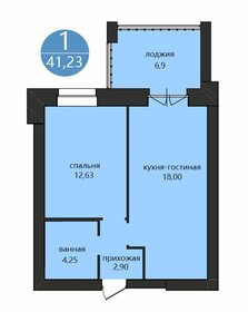 Квартира 41,2 м², 1-комнатная - изображение 1