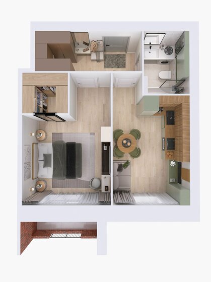44,5 м², 2-комнатная квартира 3 250 000 ₽ - изображение 108