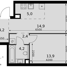 Квартира 44,6 м², 2-комнатная - изображение 2