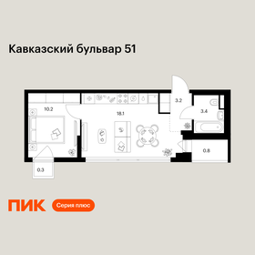 Квартира 36 м², 1-комнатная - изображение 1