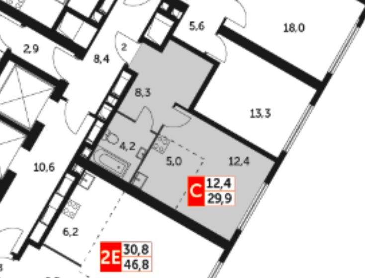 35,9 м², 1-комнатная квартира 16 900 000 ₽ - изображение 57