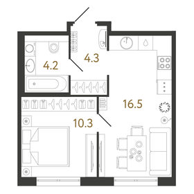 73,3 м², 4-комнатная квартира 10 150 000 ₽ - изображение 120