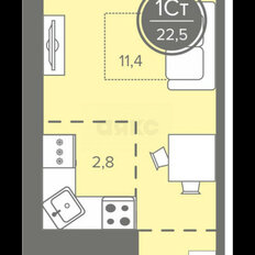 Квартира 22 м², студия - изображение 2