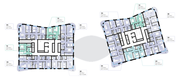 117 м², 3-комнатные апартаменты 65 500 000 ₽ - изображение 111