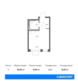 Квартира 22,3 м², студия - изображение 1