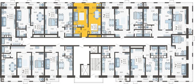 33,2 м², 1-комнатная квартира 3 800 000 ₽ - изображение 77