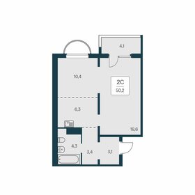 Квартира 50,2 м², 2-комнатная - изображение 1