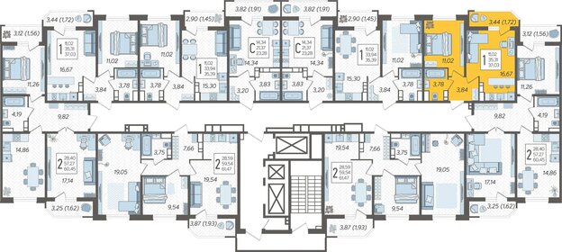 37 м², 1-комнатная квартира 7 069 027 ₽ - изображение 22