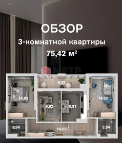 76,2 м², 3-комнатная квартира 10 300 000 ₽ - изображение 31