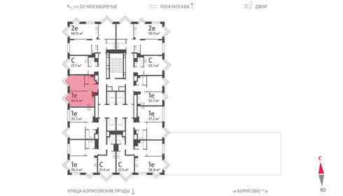 37,9 м², 1-комнатная квартира 14 895 000 ₽ - изображение 123