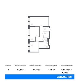 64 м², 2-комнатная квартира 14 800 000 ₽ - изображение 51