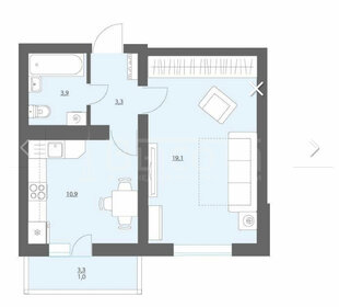 38,6 м², 1-комнатная квартира 4 300 000 ₽ - изображение 9