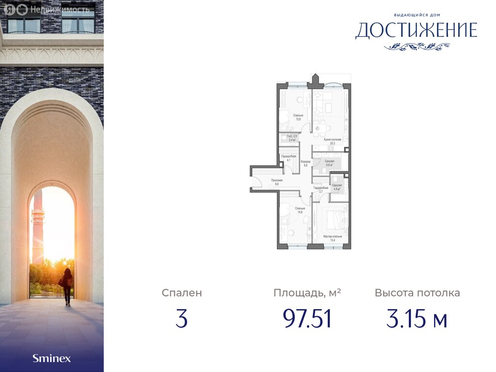 Варианты планировок дом «Достижение» - планировка 2