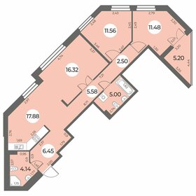 Квартира 83,5 м², 3-комнатная - изображение 1