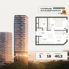 Квартира 40,3 м², 1-комнатная - изображение 2