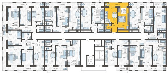 38,2 м², 1-комнатная квартира 7 000 000 ₽ - изображение 45