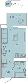 23,2 м², квартира-студия 4 600 000 ₽ - изображение 44