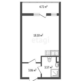 Квартира 24,7 м², студия - изображение 1