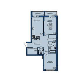 67,2 м², 2-комнатная квартира 12 232 000 ₽ - изображение 23