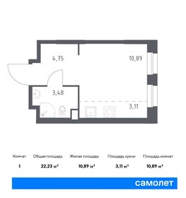 Квартира 22,2 м², студия - изображение 1