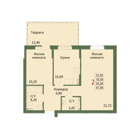 59,3 м², 3-комнатная квартира 3 770 000 ₽ - изображение 29