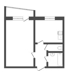 Квартира 35 м², 1-комнатная - изображение 1