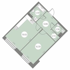 53,2 м², 1-комнатная квартира 13 100 000 ₽ - изображение 65