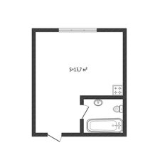 Квартира 13,7 м², студия - изображение 2
