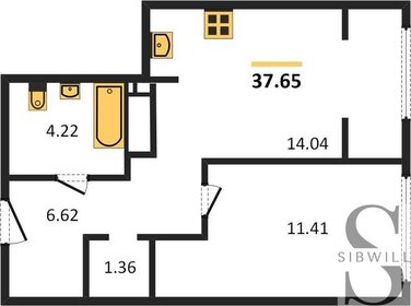 39,1 м², 1-комнатная квартира 6 200 000 ₽ - изображение 24