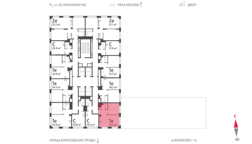 43 м², 1-комнатная квартира 16 000 000 ₽ - изображение 88