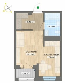 37,8 м², квартира-студия 5 254 890 ₽ - изображение 45