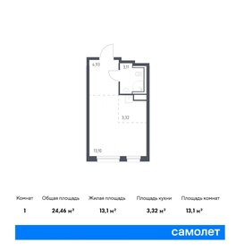 Квартира 24,5 м², студия - изображение 1