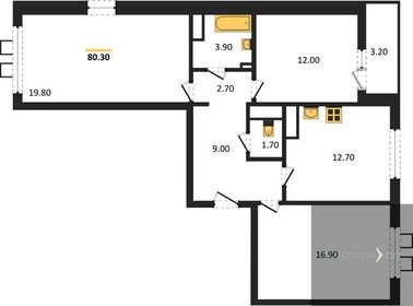79,7 м², 3-комнатная квартира 11 200 660 ₽ - изображение 13
