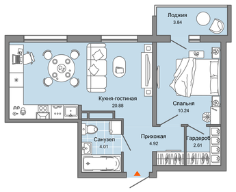 46,7 м², 2-комнатная квартира 2 250 000 ₽ - изображение 76